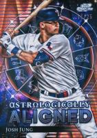 2024 Topps Chrome Cosmic Astrologically Aligned #23 Josh Jung Orange Galactic Baseball Card