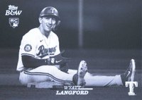 2024 Topps Black and White #98 Wyatt Langford Baseball Card