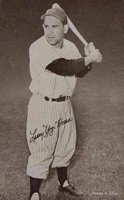 1947 Exhibits 1947-66 # Yogi Berra Batting Baseball Card