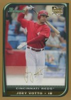 2008 Bowman #204 Joey Votto Gold Baseball Card