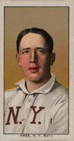 1909 White Borders Piedmont & Sweet Caporal #9 Red Ames Portrait Baseball Card