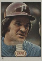 1982 Fleer Stamps #51 Pete Rose Baseball Card