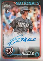 2024 Topps Chrome Rookie Autographs #RADM Drew Millas Refractor Baseball Card