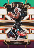 2023 Panini Select #69 Cam Whitmore Green/White/Purple Prizm Basketball Card