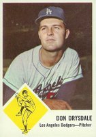 1963 Fleer #41 Don Drysdale Baseball Card