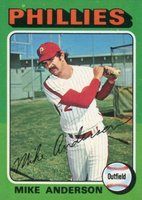 1975 Topps Mini #118 Mike Anderson Baseball Card