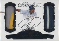 2017 Panini Flawless Collegiate Dual Diamond Memorabilia Autograph #DDM-BL Barry Larkin Black Baseball Card