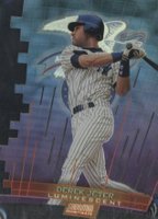 1999 Stadium Club Triumvirate #T9C Derek Jeter Luminescent Baseball Card
