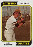 1974 Topps #450 Rich Hebner Baseball Card