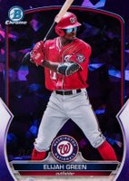 2023 Bowman Sapphire Edition Chrome Prospects #BCP23 Elijah Green Purple Baseball Card