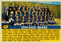 1956 Topps #119 Chicago Bears Football Card
