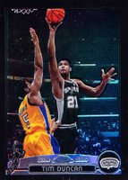 2003 Topps Chrome #21 Tim Duncan Black Refractor Basketball Card