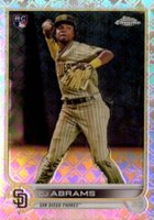 2022 Topps Chrome Logofractor Edition #114 C.J. Abrams SP Baseball Card