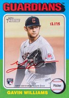 2024 Topps Heritage Real One Autographs #ROAGW Gavin Williams Red Ink Baseball Card