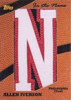 2005 Topps Big Game in the Name # Allen Iverson N-1/1 Basketball Card