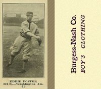 1916 Burgess-Nash Co. #61 Eddie Foster Baseball Card