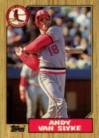 1987 Topps Tiffany #33 Andy Van Slyke Baseball Card