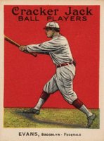 1915 Cracker Jack #128 Louis Evans Baseball Card