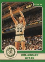 1984 Star Larry Bird #2 Collegiate Stats Basketball Card