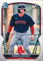 2023 Bowman Chrome Prospects #BCP71 Roman Anthony Refractor Baseball Card