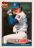 1991 Topps Tiffany #668 Bill Long Baseball Card