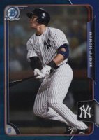 2015 Bowman Draft #150 Aaron Judge Chrome-Blue Refractor Baseball Card