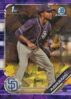 2019 Bowman Draft Chrome Sapphire Edition #BDC85 CJ Abrams Purple Baseball Card