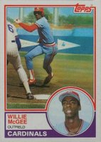 1983 Topps #49 Willie McGee Baseball Card