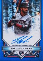 2024 Bowman Sterling Rookies Autographs #RAJL Jordan Lawlar Blue Refractor Baseball Card