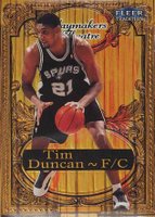 1998 Fleer Tradition Playmaker Theater #4 Tim Duncan Basketball Card