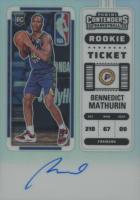 2022 Panini Contenders #118 Bennedict Mathurin Autograph-Premium Edition Basketball Card