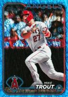 2024 Topps #27 Mike Trout Blue Holofoil Baseball Card