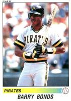 1990 Panini Stickers #322 Barry Bonds Baseball Card
