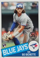2020 Topps Update 1985 Topps 35th Anniversary #85TB45 Bo Bichette Baseball Card