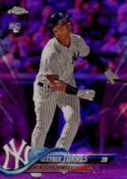 2018 Topps Chrome Update #HMT9 Gleyber Torres Pink Refractor Baseball Card