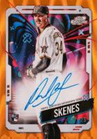 2024 Topps Chrome Cosmic Cosmic Chrome Autographs #PS Paul Skenes Orange Galactic Baseball Card