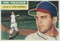 1956 Topps #141w Joe Frazier White Back Baseball Card