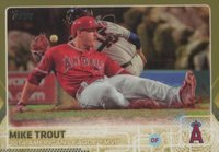 2015 Topps #510 Mike Trout Gold Baseball Card