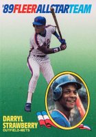 1989 Fleer All-Stars #10 Darryl Strawberry Baseball Card