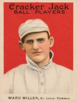 1915 Cracker Jack #5 Ward Miller Baseball Card