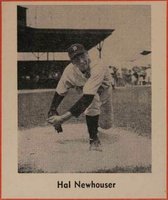 1947 Sports Exchange Baseball Miniatures-Hand Cut # Hal Newhouser Baseball Card
