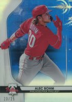 2020 Bowman Sterling #BPR24 Alec Bohm Blue Refractor Baseball Card