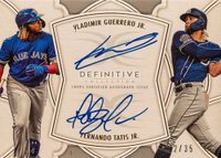 2020 Topps Definitive Collection Dual Autograph Collection #VF Fernando Tatis Jr./Vladimir Guerrero Jr. Baseball Card