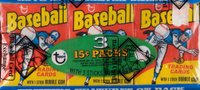1975 Topps #WPT Wax Pack Tray Baseball Card