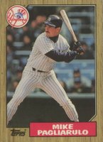 1987 Topps Tiffany #195 Mike Pagliarulo Baseball Card