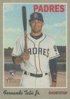 2019 Topps Heritage 1970 Cloth Sticker #18 Fernando Tatis Jr. Baseball Card