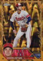 2023 Topps Gilded Collection #17 Shohei Ohtani Raywave Gold Etch Baseball Card