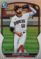 2023 Bowman Chrome Prospects #BCP92 Jordan Lawlar Refractor Baseball Card