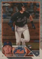 2023 Topps Chrome Logofractor Edition #204 Brett Baty Baseball Card