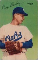 1953 Mother's Cookies #38 George Bamberger Oakland Oaks Baseball Card